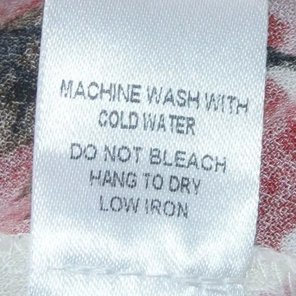 new OLIVACEOUS Mini Dress, L, White Floral, Ruffle, Surplice, Lace-up Back - Picture 14 of 14